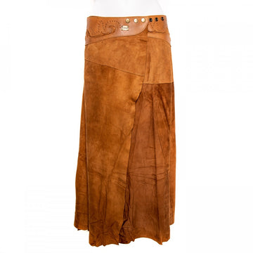 Doenya Lange Rok 'Boho' cognac, boho, Ibiza stijl - Doendoe Webshop