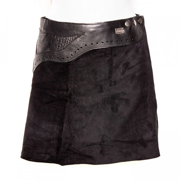 Doenya Mini Rok 'Inlay' zwart, boho, Ibiza stijl - Doendoe Webshop