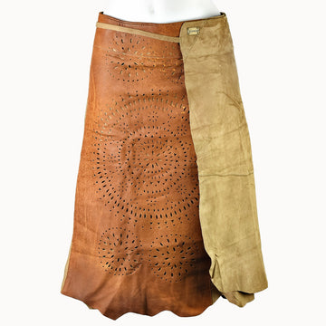 Doenya Midi Rok ‘Mandala’ naturel, boho, Ibiza stijl - Doendoe Webshop