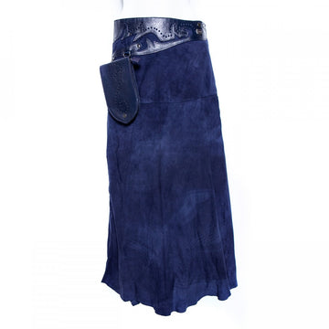 Doenya Lange Rok 'Boho' met Tasje blauw, boho, Ibiza stijl - Doendoe Webshop