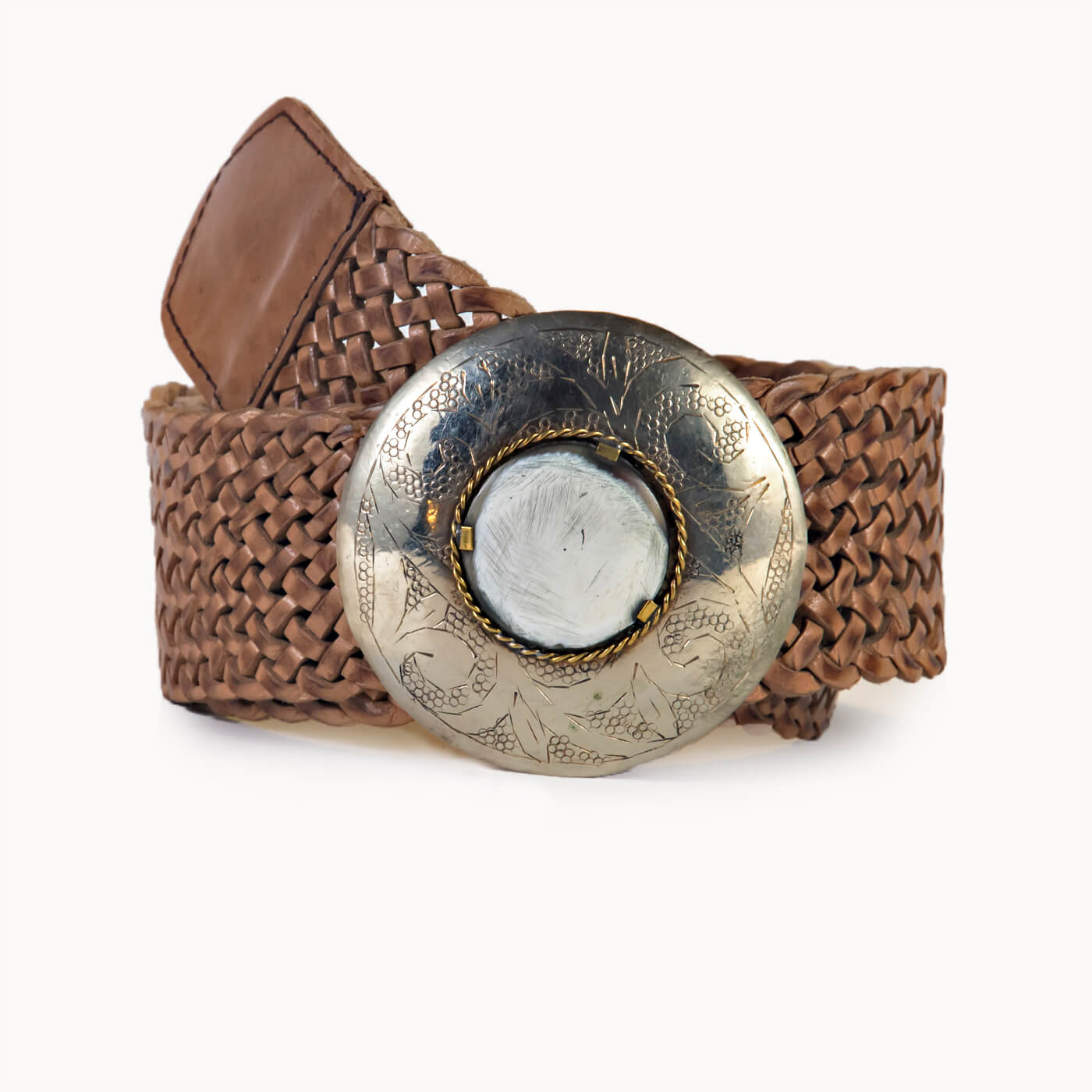 LIMHOO Brede Disc Riem Voor Vrouwen Lederen Holle Ronde Boho Western LIMHOO Brede Disc Riem Voor Vrouwen Lederen Holle Ronde Boho Western