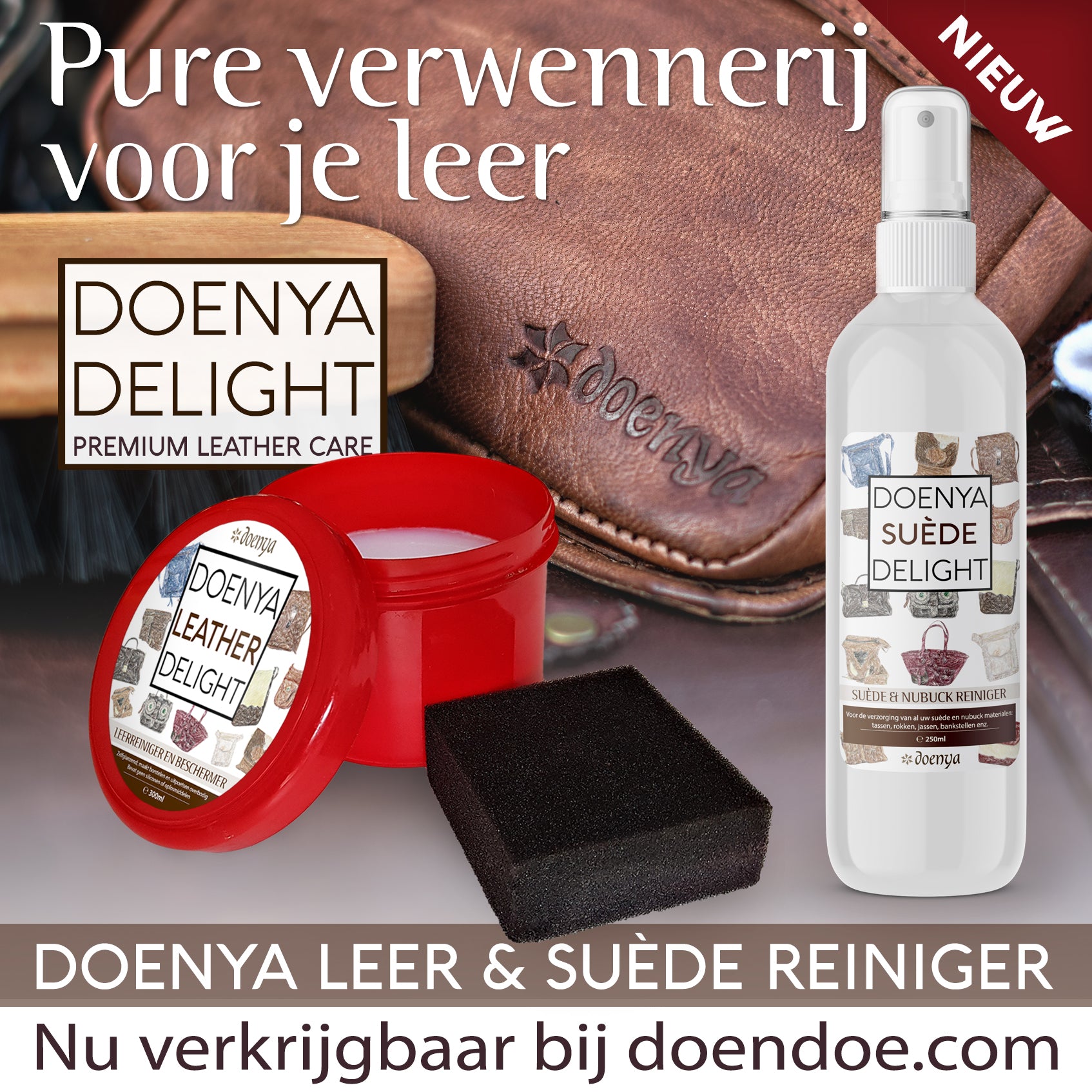 Doenya Doenya Suède Delight - SUÈDE REINIGER , boho, Ibiza stijl - Doendoe Webshop