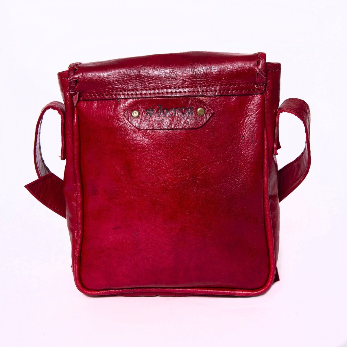 Doenya Leren tas ‘Qabli’ , boho, Ibiza stijl - Doendoe Webshop