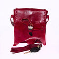 Doenya Leren tas ‘Qabli’ , boho, Ibiza stijl - Doendoe Webshop