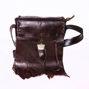 Doenya Leren tas ‘Qabli’ bruin, boho, Ibiza stijl - Doendoe Webshop