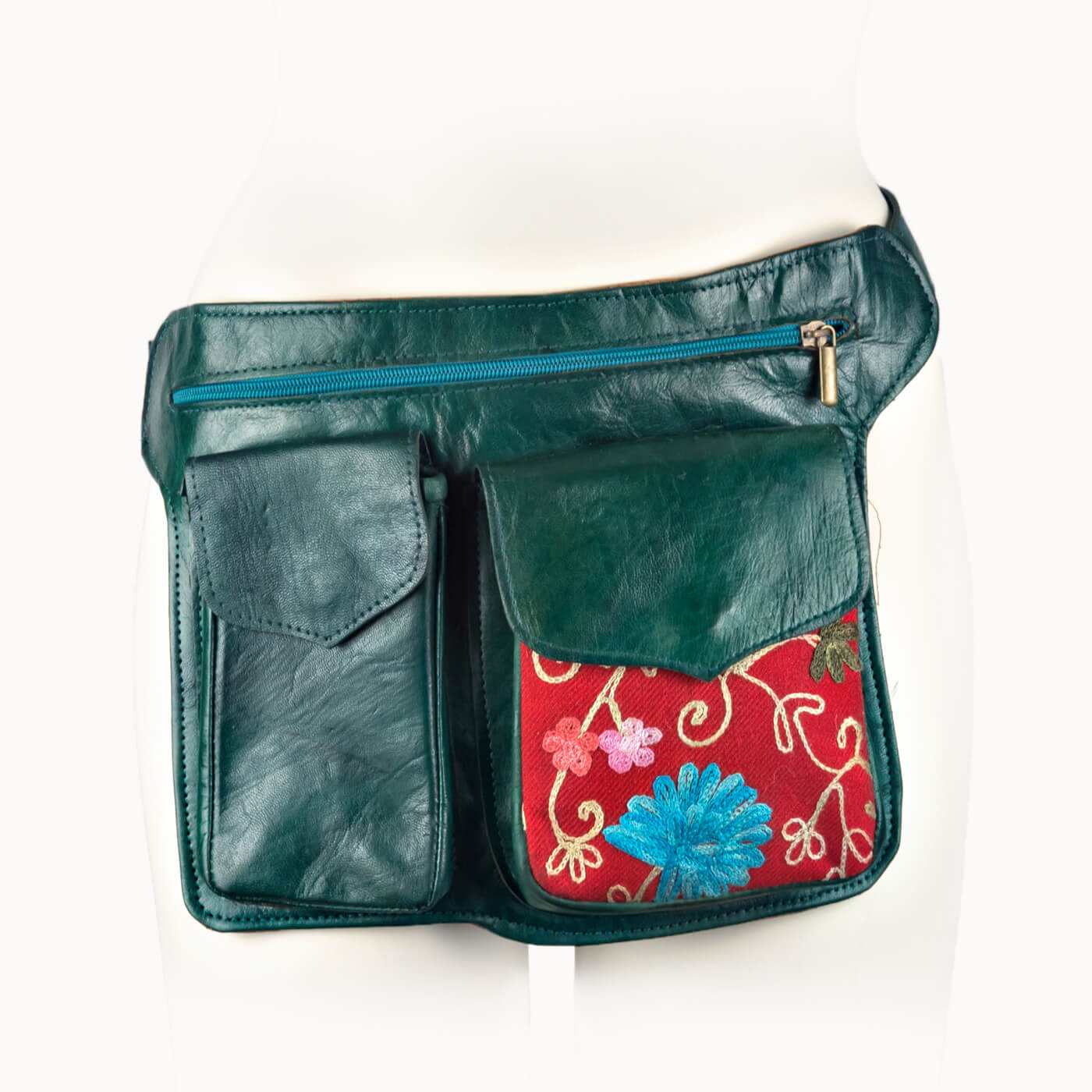 Doenya Heuptas 'Sisi Max' groen, boho, Ibiza stijl - Doendoe Webshop