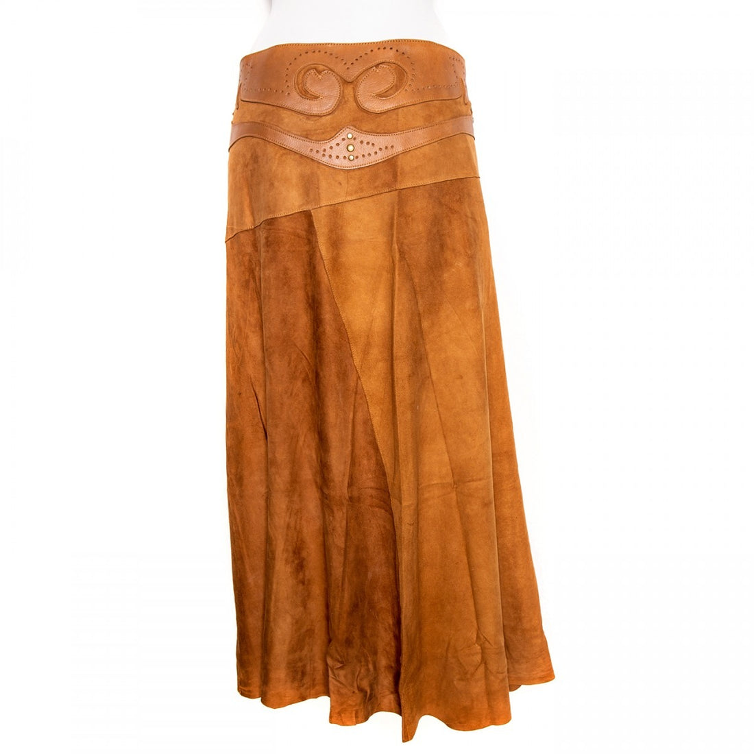 Doenya Lange Rok 'Boho' cognac, boho, Ibiza stijl - Doendoe Webshop