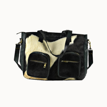 Doenya Leren Tas ‘Bisou’ zwart, boho, Ibiza stijl - Doendoe Webshop