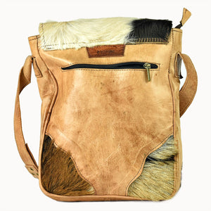 Doenya Leren Tas ‘Diagonale’ , boho, Ibiza stijl - Doendoe Webshop