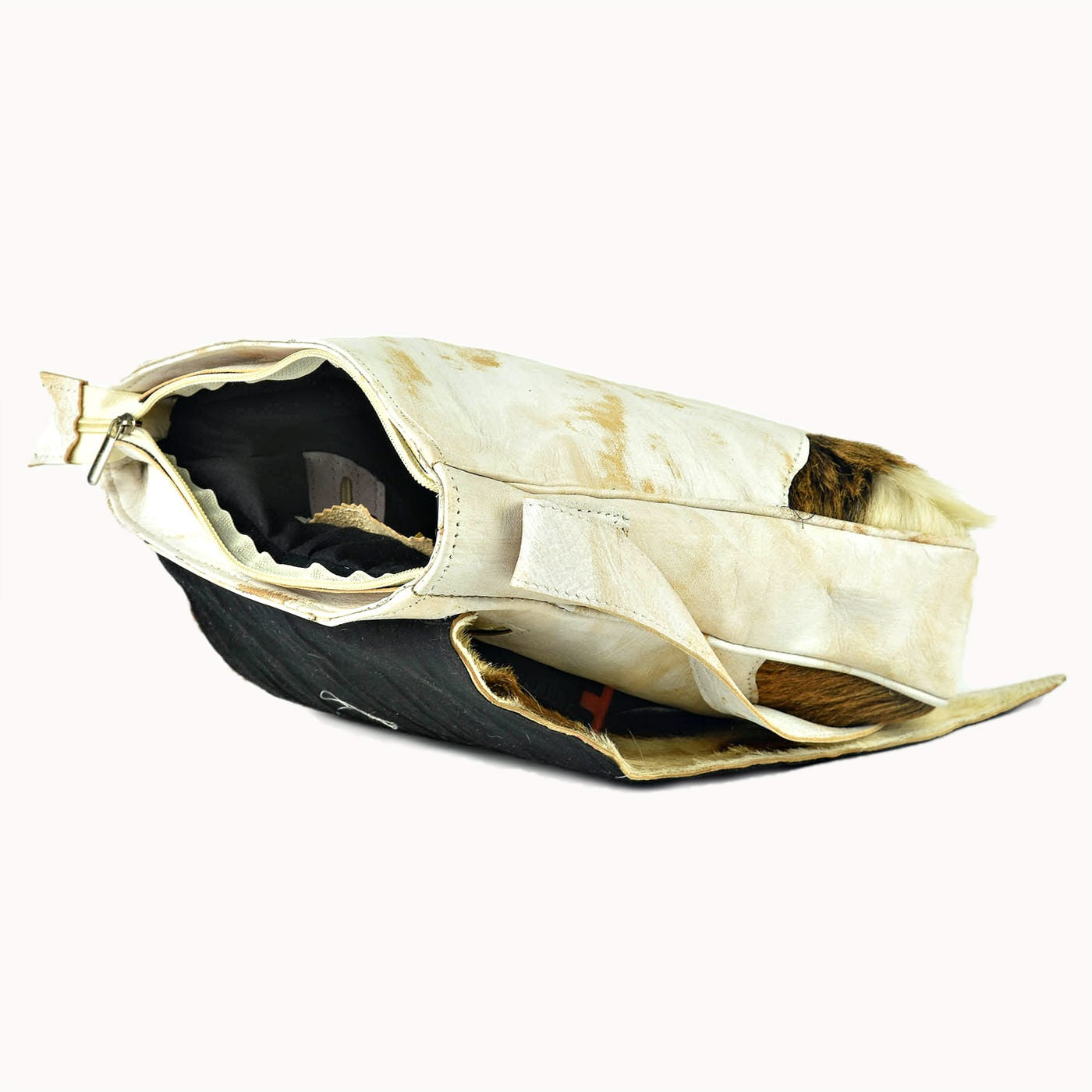 Doenya Leren Tas ‘Diagonale’ , boho, Ibiza stijl - Doendoe Webshop
