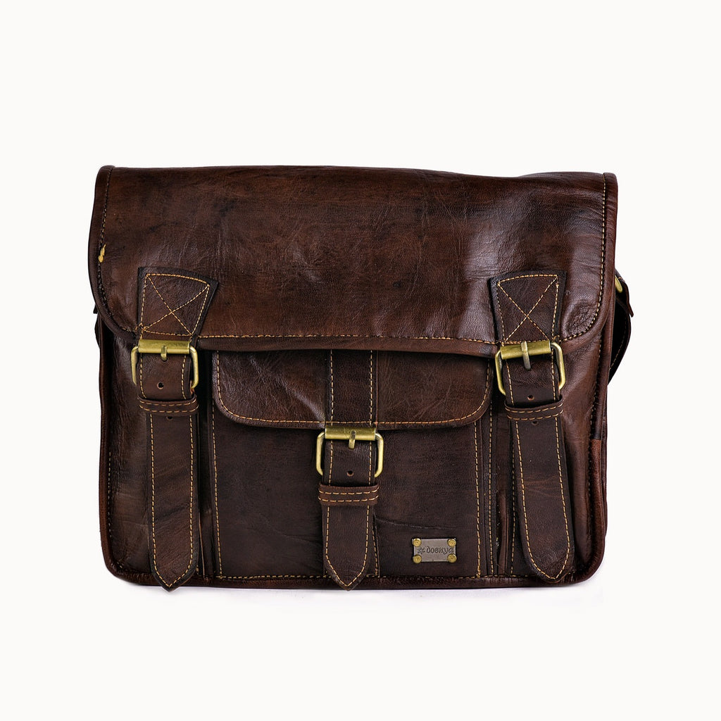 Doenya Leren Tas 'Kaia' bruin, boho, Ibiza stijl - Doendoe Webshop