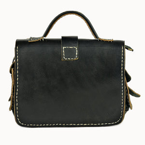 Doenya Leren Tas ‘Malika’ , boho, Ibiza stijl - Doendoe Webshop