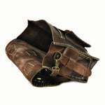 Doenya Leren Tas ‘Malika’ , boho, Ibiza stijl - Doendoe Webshop