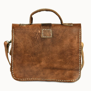 Doenya Leren Tas ‘Malika’ , boho, Ibiza stijl - Doendoe Webshop