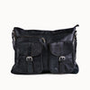 Doenya Leren Tas 'Manon' zwart, boho, Ibiza stijl - Doendoe Webshop