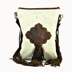 Doenya Leren Tas ‘Pam’ bruin, boho, Ibiza stijl - Doendoe Webshop