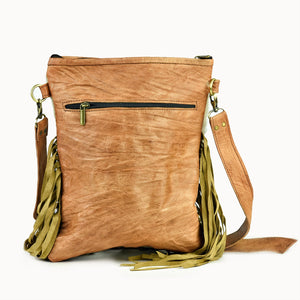 Doenya Leren Tas ‘Pam’ , boho, Ibiza stijl - Doendoe Webshop