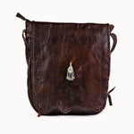 Doenya Leren Tas 'Pandora' bruin, boho, Ibiza stijl - Doendoe Webshop