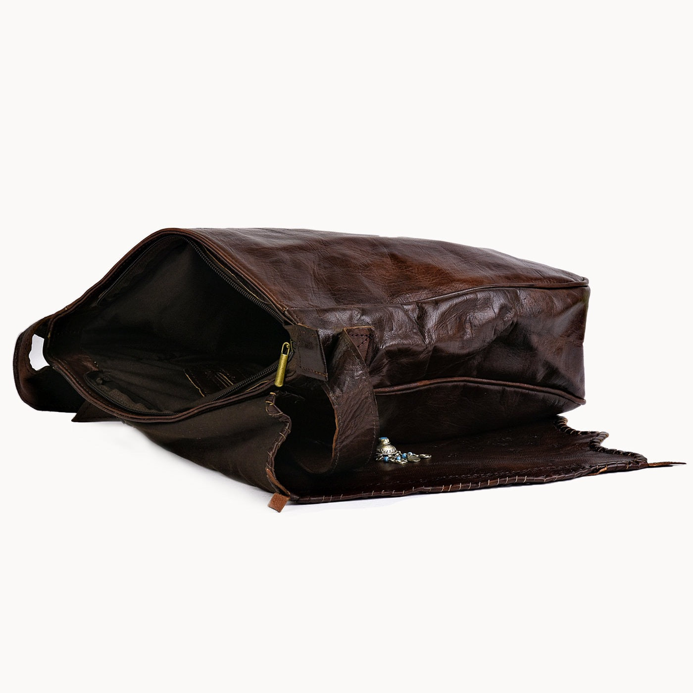 Doenya Leren Tas 'Pandora' , boho, Ibiza stijl - Doendoe Webshop