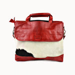 Doenya Leren Tas ‘Rana’ rood, boho, Ibiza stijl - Doendoe Webshop