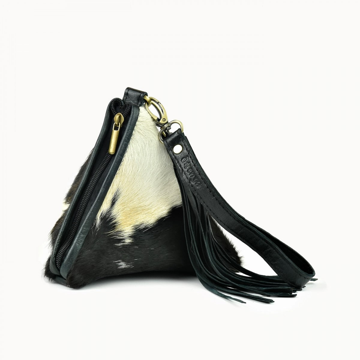 Doenya Leren Tasje 'Souad' zwart, boho, Ibiza stijl - Doendoe Webshop