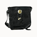 Doenya Leren Tas ‘Tribal’ zwart, boho, Ibiza stijl - Doendoe Webshop