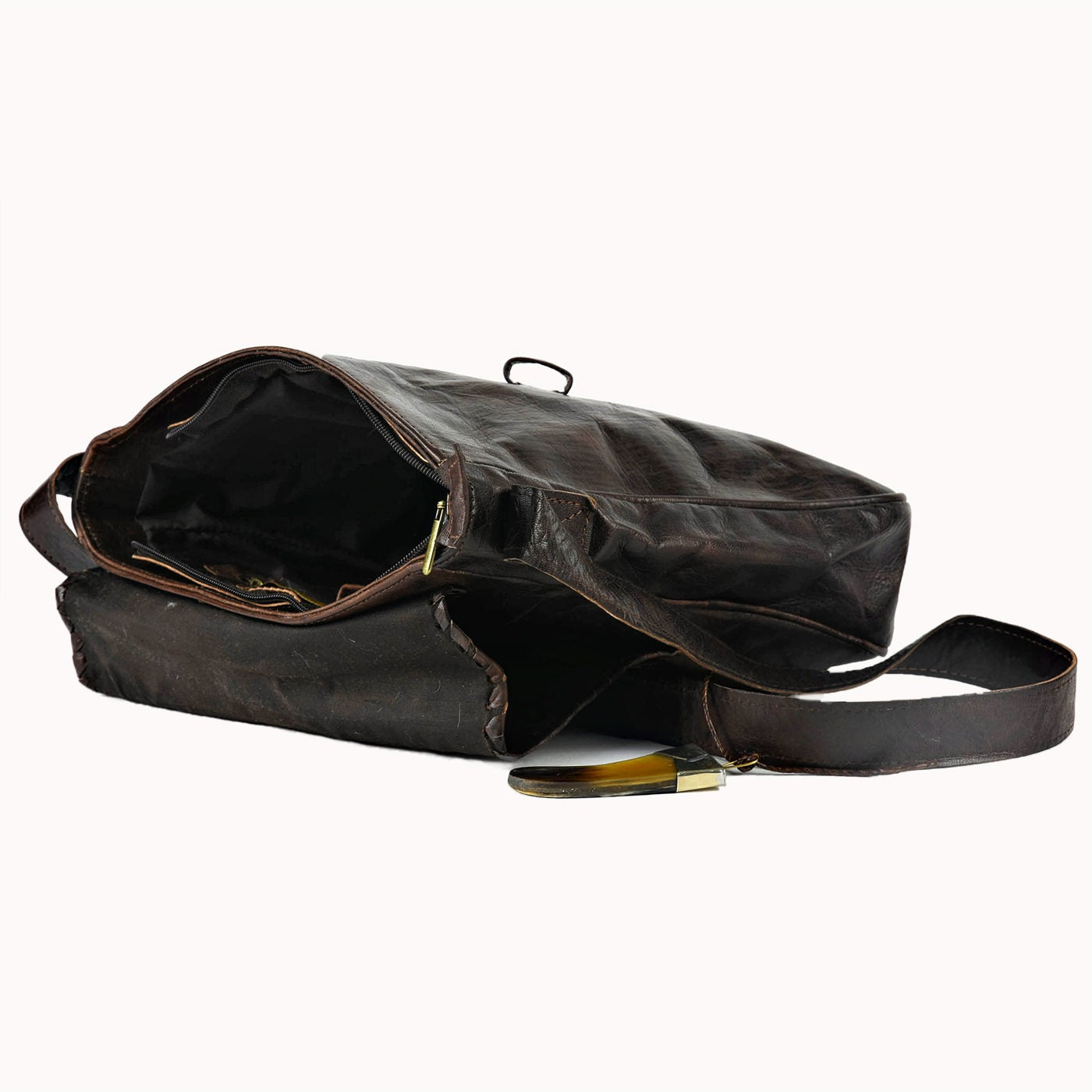 Doenya Leren Tas ‘Tribal’ , boho, Ibiza stijl - Doendoe Webshop