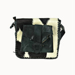 Doenya Leren Tas ‘Zara’ zwart, boho, Ibiza stijl - Doendoe Webshop