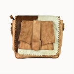 Doenya Leren Tas ‘Zara’ naturel, boho, Ibiza stijl - Doendoe Webshop