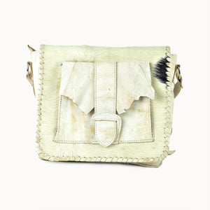 Doenya Leren Tas ‘Zara’ wit, boho, Ibiza stijl - Doendoe Webshop