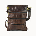 Doenya Leren Tas ‘Zipper’ bruin, boho, Ibiza stijl - Doendoe Webshop