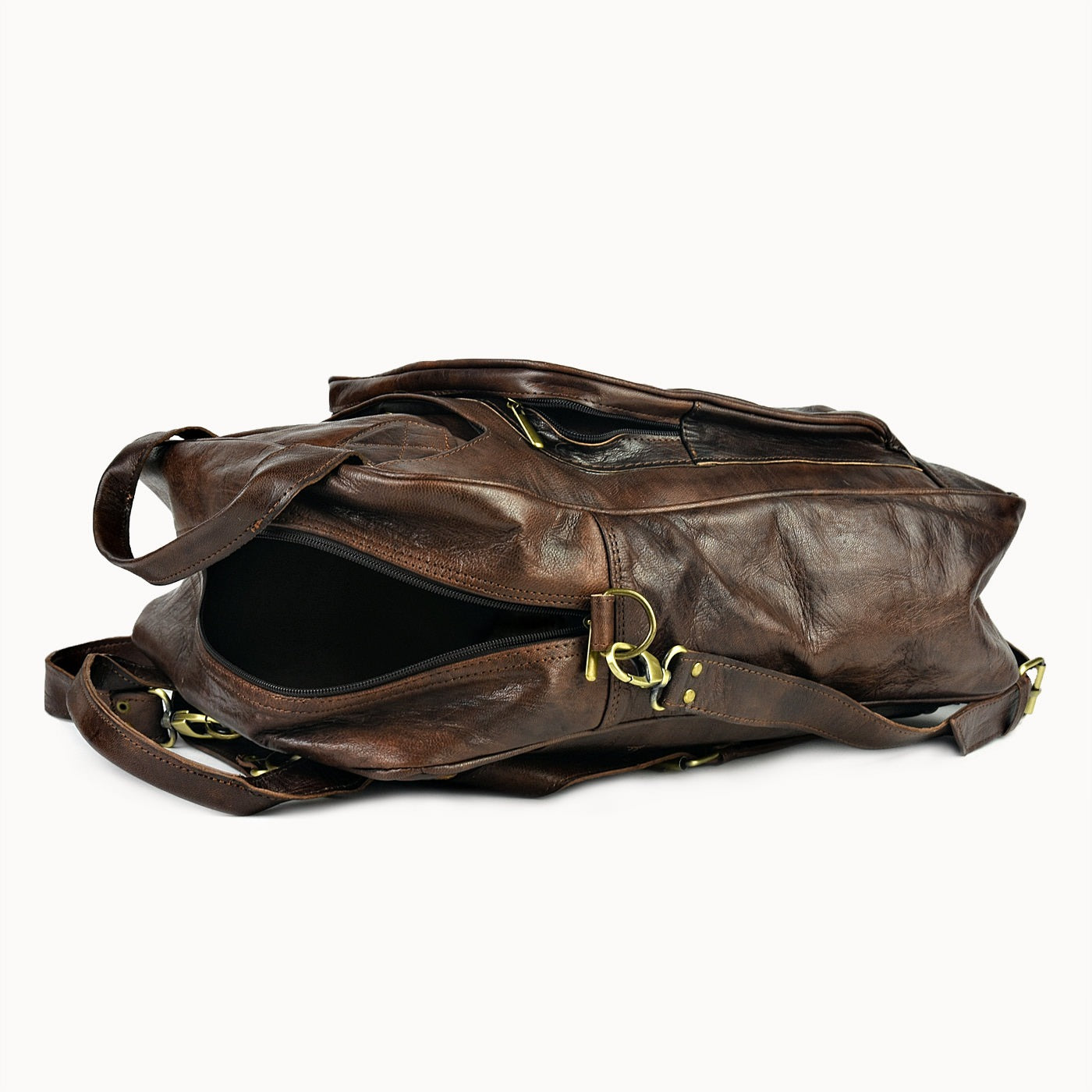 Doenya Leren Rugzak ‘Zoya’ , boho, Ibiza stijl - Doendoe Webshop
