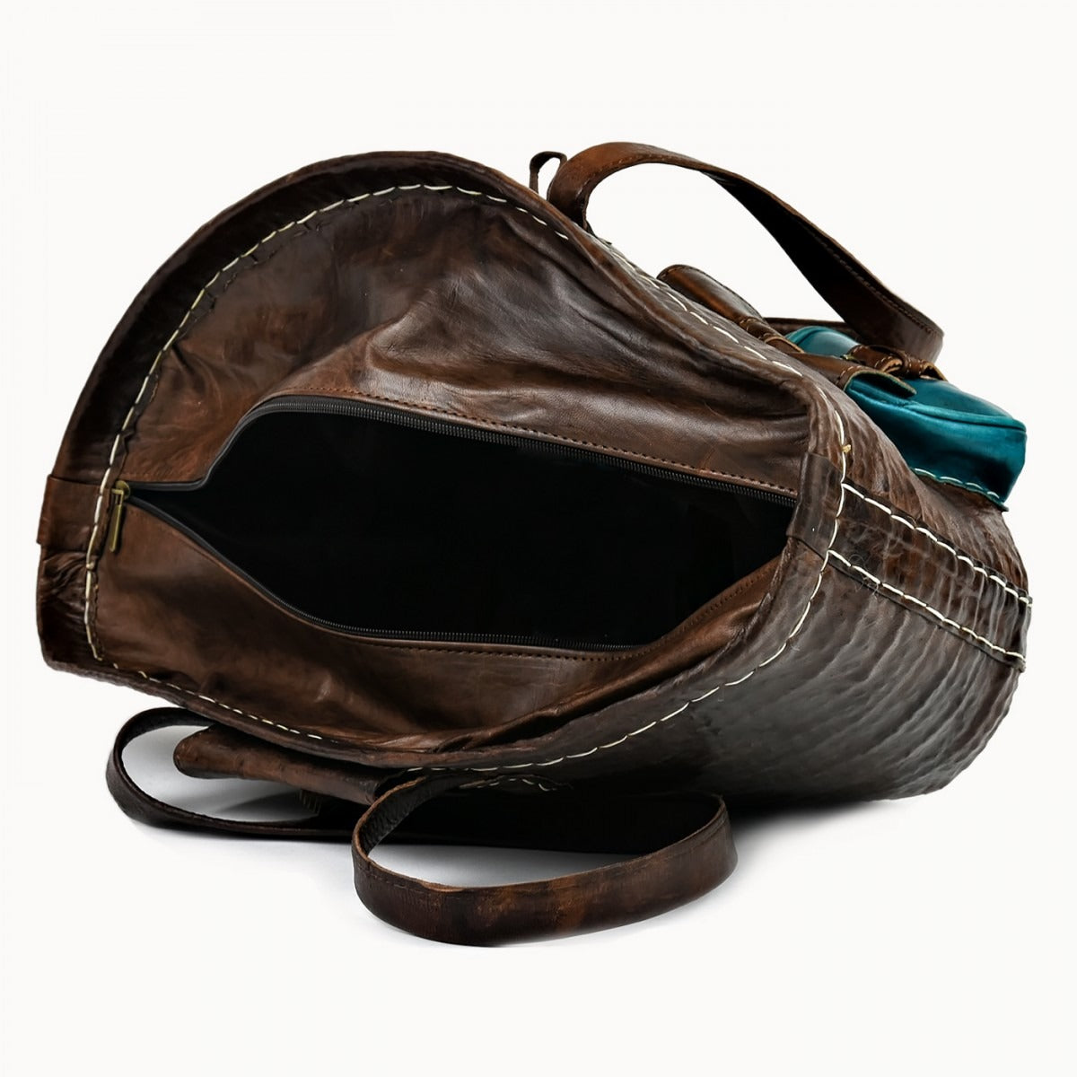 Doenya Leren Mand 'Saint Tropez' , boho, Ibiza stijl - Doendoe Webshop