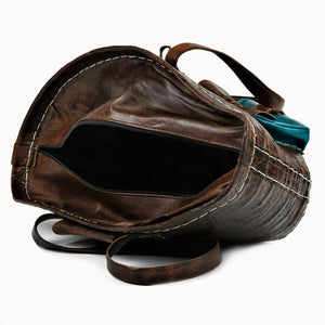 Doenya Leren Mand 'Saint Tropez' , boho, Ibiza stijl - Doendoe Webshop