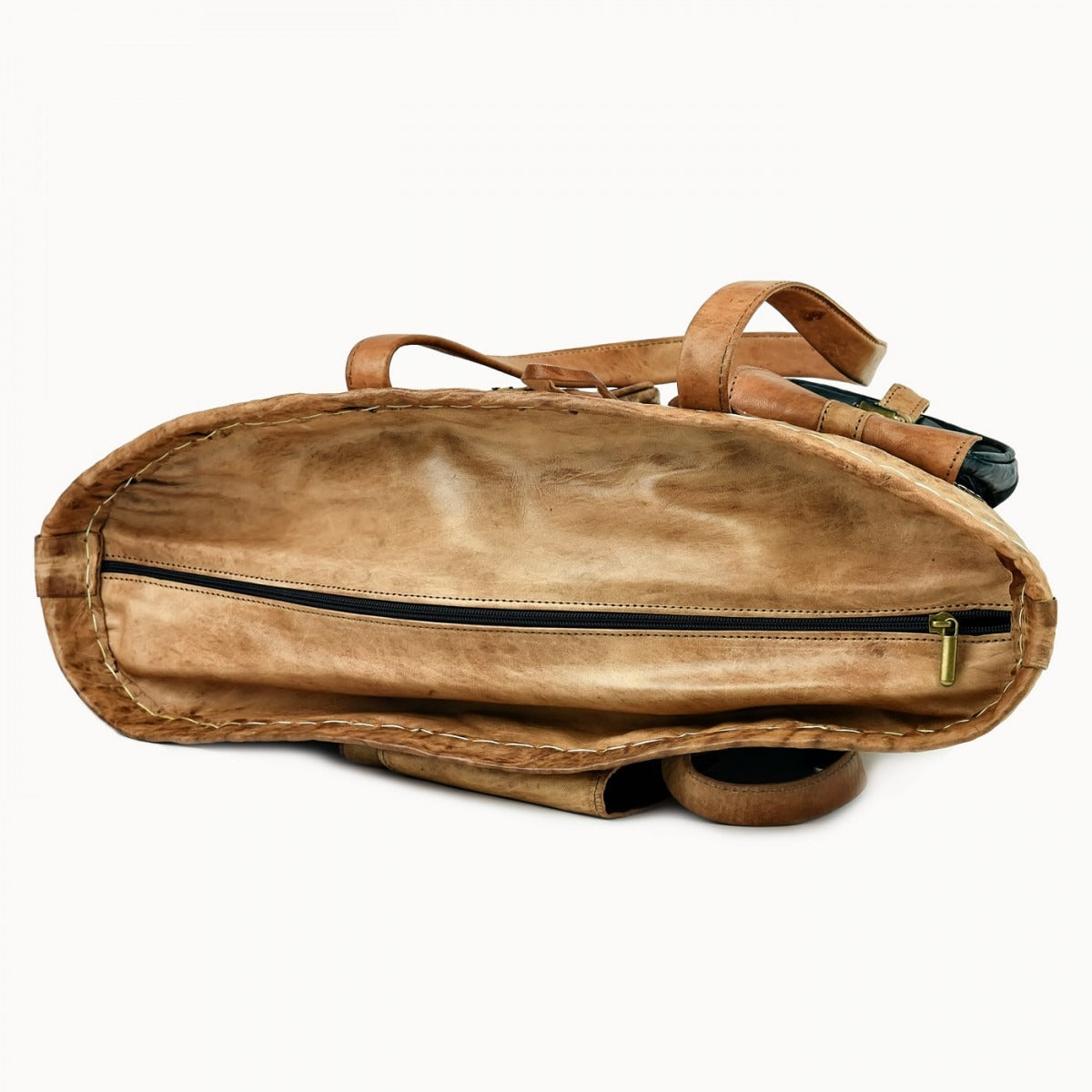 Doenya Leren Mand 'Saint Tropez' , boho, Ibiza stijl - Doendoe Webshop