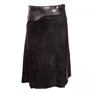 Doenya Midi Rok 'Inlay' zwart, boho, Ibiza stijl - Doendoe Webshop