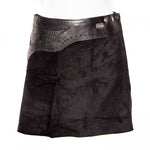 Doenya Mini Rok 'Inlay' zwart, boho, Ibiza stijl - Doendoe Webshop