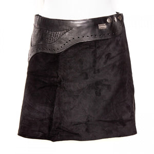 Doenya Mini Rok 'Inlay' zwart, boho, Ibiza stijl - Doendoe Webshop