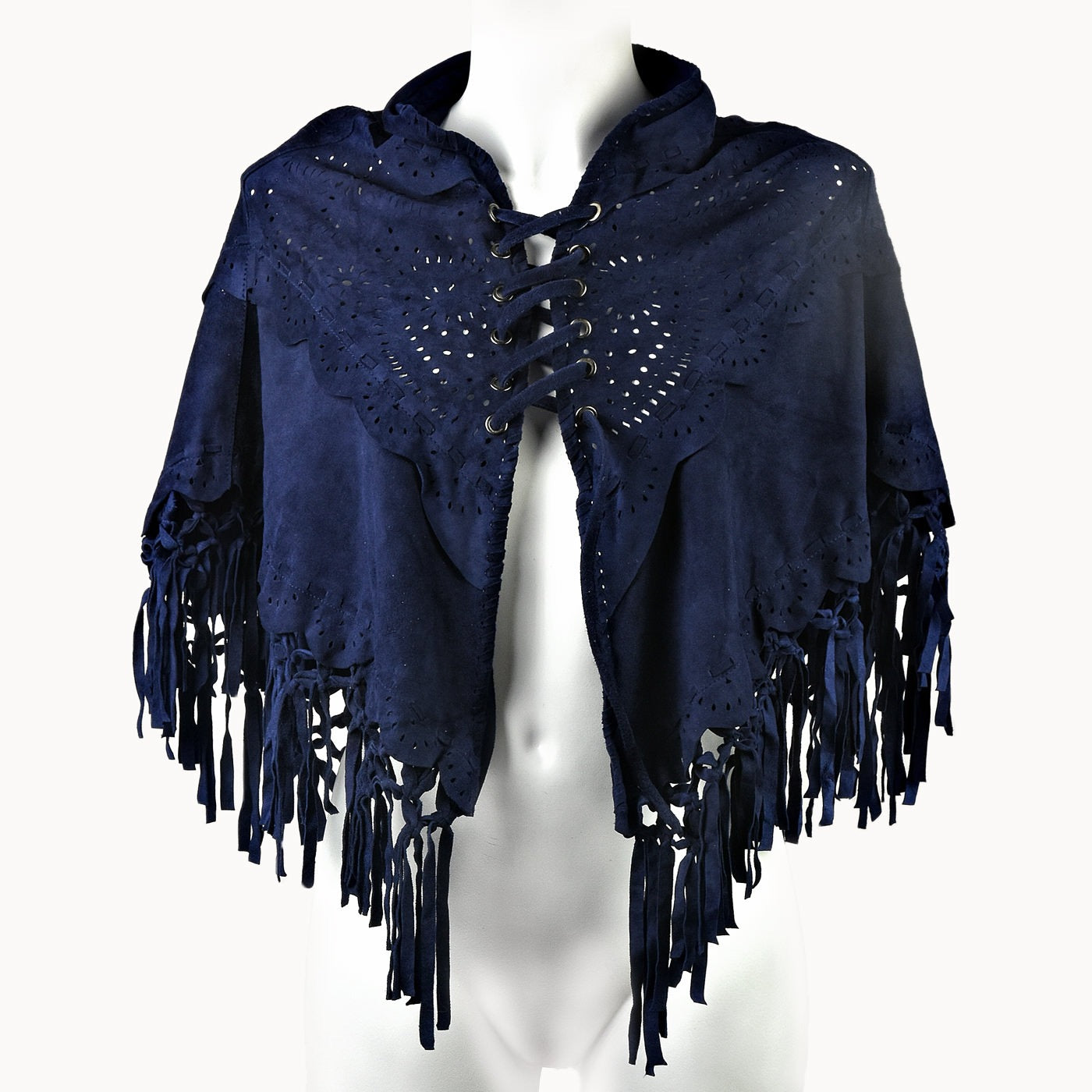 Doenya Doenya Poncho blauw, boho, Ibiza stijl - Doendoe Webshop