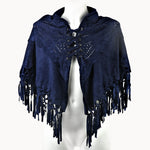 Doenya Doenya Poncho blauw, boho, Ibiza stijl - Doendoe Webshop
