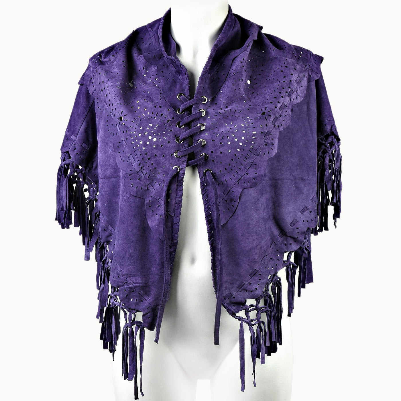 Doenya Doenya Poncho paars, boho, Ibiza stijl - Doendoe Webshop