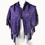 Doenya Doenya Poncho paars, boho, Ibiza stijl - Doendoe Webshop