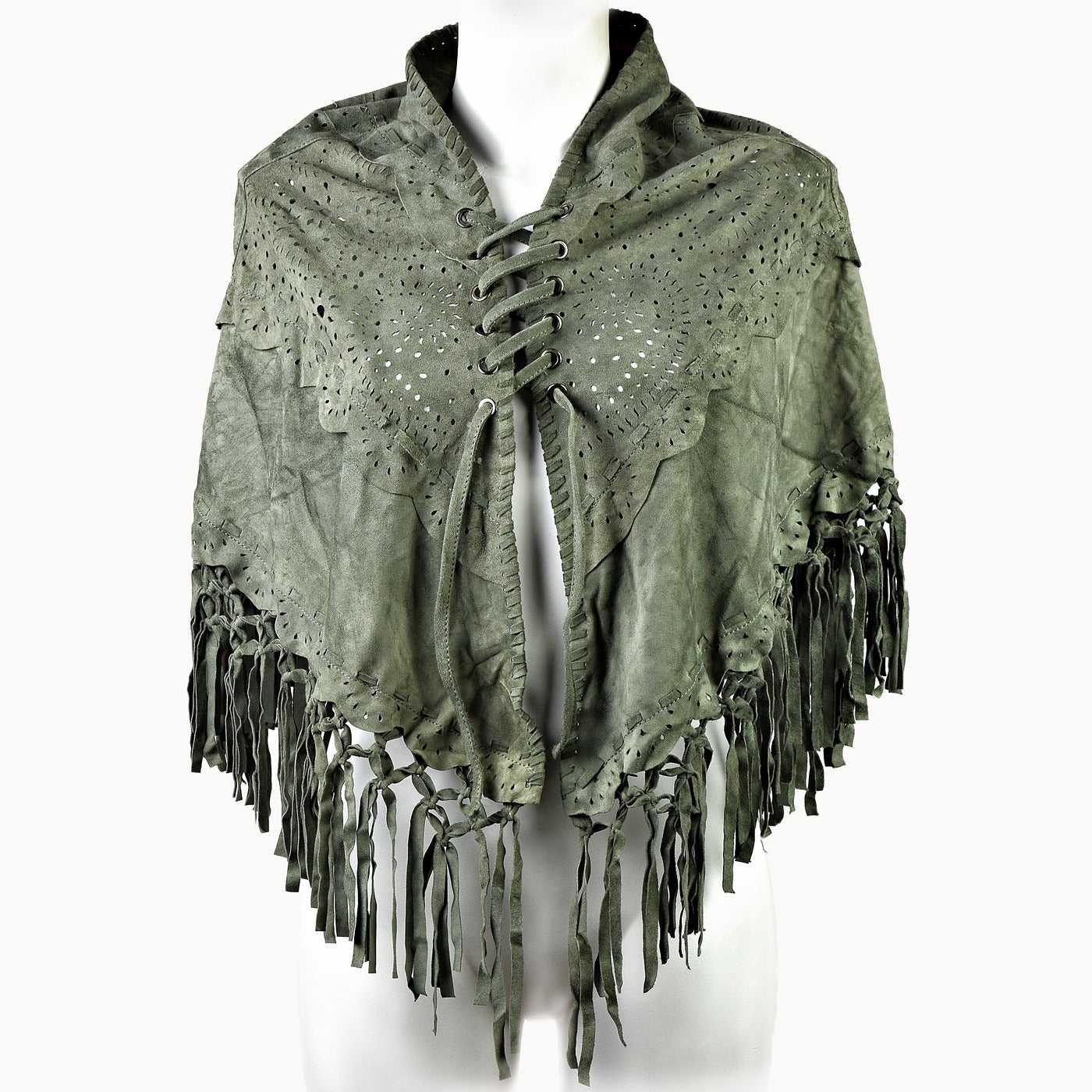 Doenya Doenya Poncho taupe, boho, Ibiza stijl - Doendoe Webshop