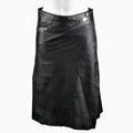 Doenya Midi Rok 'Boho' Leer zwart, boho, Ibiza stijl - Doendoe Webshop