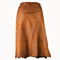 Doenya Midi Rok 'Boho' Leer , boho, Ibiza stijl - Doendoe Webshop