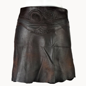Doenya Mini Rok 'Boho' Leer , boho, Ibiza stijl - Doendoe Webshop