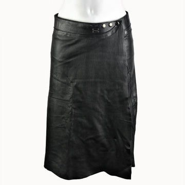 Doenya Midi Rok 'Elegance' Leer zwart, boho, Ibiza stijl - Doendoe Webshop