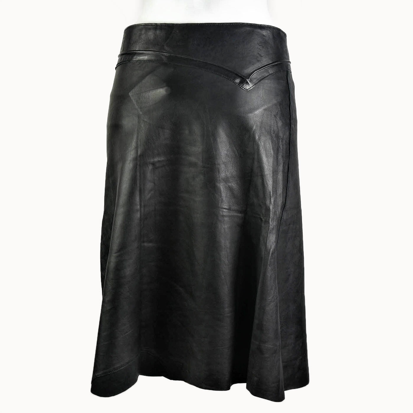 Doenya Midi Rok 'Elegance' Leer , boho, Ibiza stijl - Doendoe Webshop