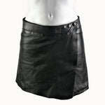 Doenya Mini Rok 'Elegance' Leer zwart, boho, Ibiza stijl - Doendoe Webshop