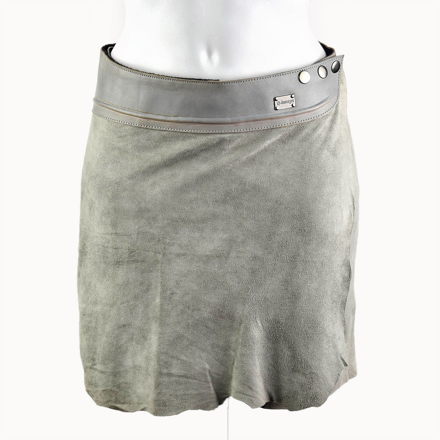 Doenya Mini Rok 'Elegance' grijs, boho, Ibiza stijl - Doendoe Webshop